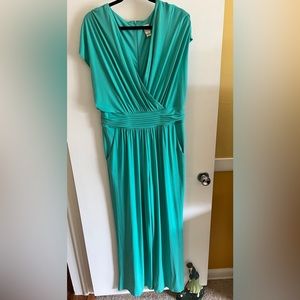 Aquamarine jumpsuit, size 14. Full length